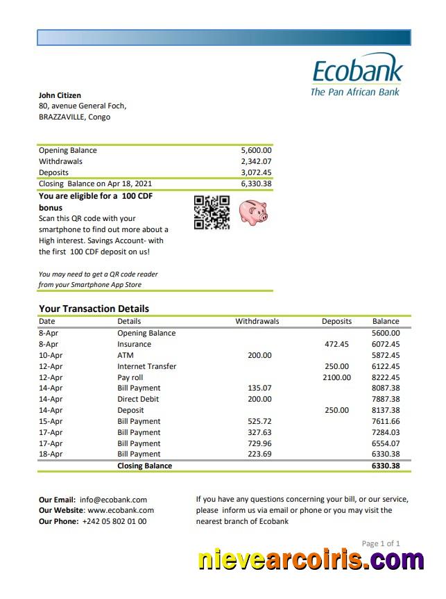 Congo  Ecobank excel pdf